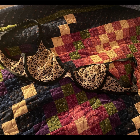 CUUP plunge bra leopard animal print size 38C - Picture 5 of 5